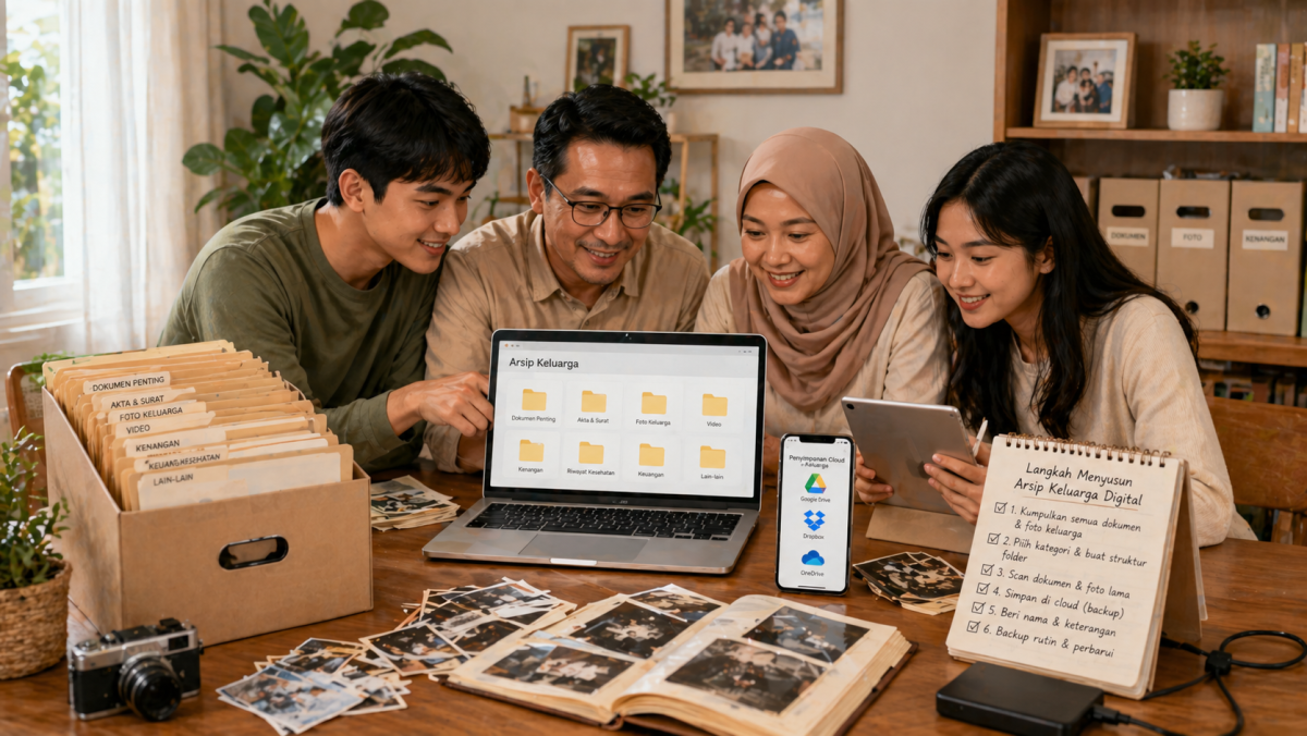 Cara Menyusun Arsip Keluarga Digital