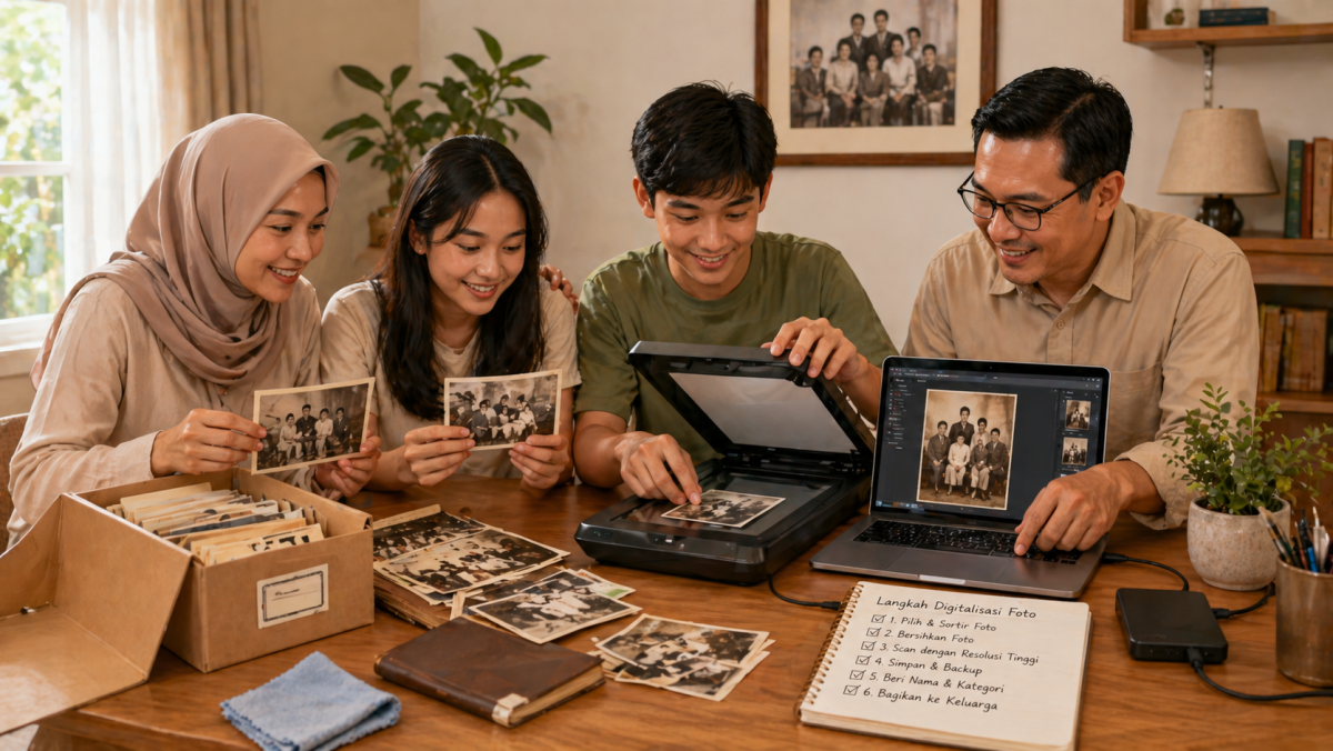 Cara Digitalisasi Foto Lama Keluarga